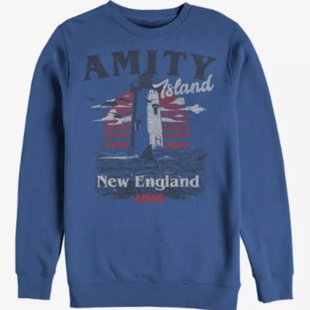 Jaws Amity Island Tourist Lighthouse Sweatshirt - Hot Topic - Medium